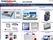 Tablet Screenshot of designheating.com